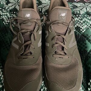 New Balance Men's Khaki 574 Sneakers